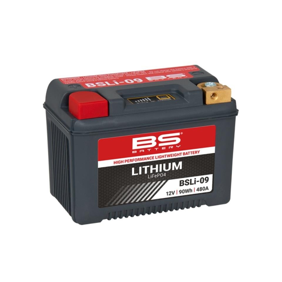 BS BATTERY 12V 7.5 AH MOTOSİKLET AKÜSÜ (LİTYUM ION-LIFEPO4) 90Wh 480 A (EN) (148*86*105) BSLİ-09