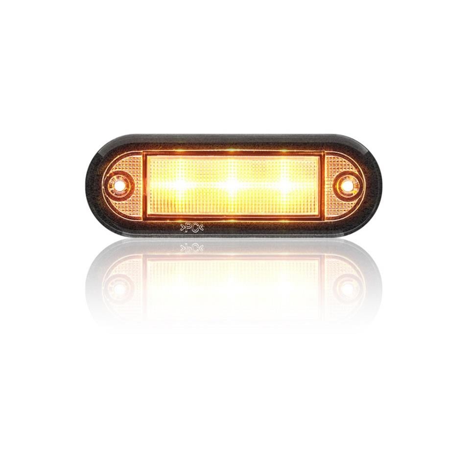 SANEL 12V BASAMAK AYDINLATMA LAMBASI SARI (6 LEDLİ) (85*30 MM)