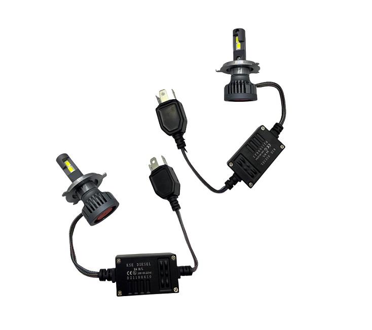 KSE DIESEL 12V H4 CSP LED XENON FAR AMPUL SETİ 6000K 11000 LÜMEN 55W +%200 CANBUS