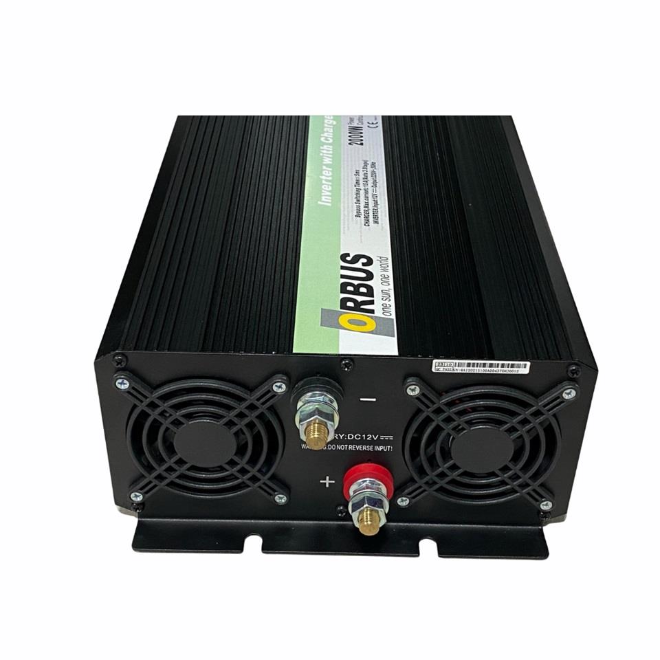 ORBUS 12V DC > 230V AC İNVERTER 2000W (MODİFİYE) (15 A ŞARJLI)
