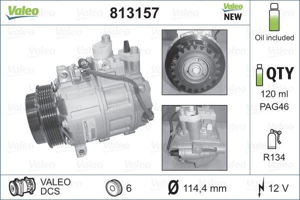 VALEO KLİMA KOMPRESÖRÜ MERCEDES C/CLK/CLS/E/S SERİSİ/SPRINTER