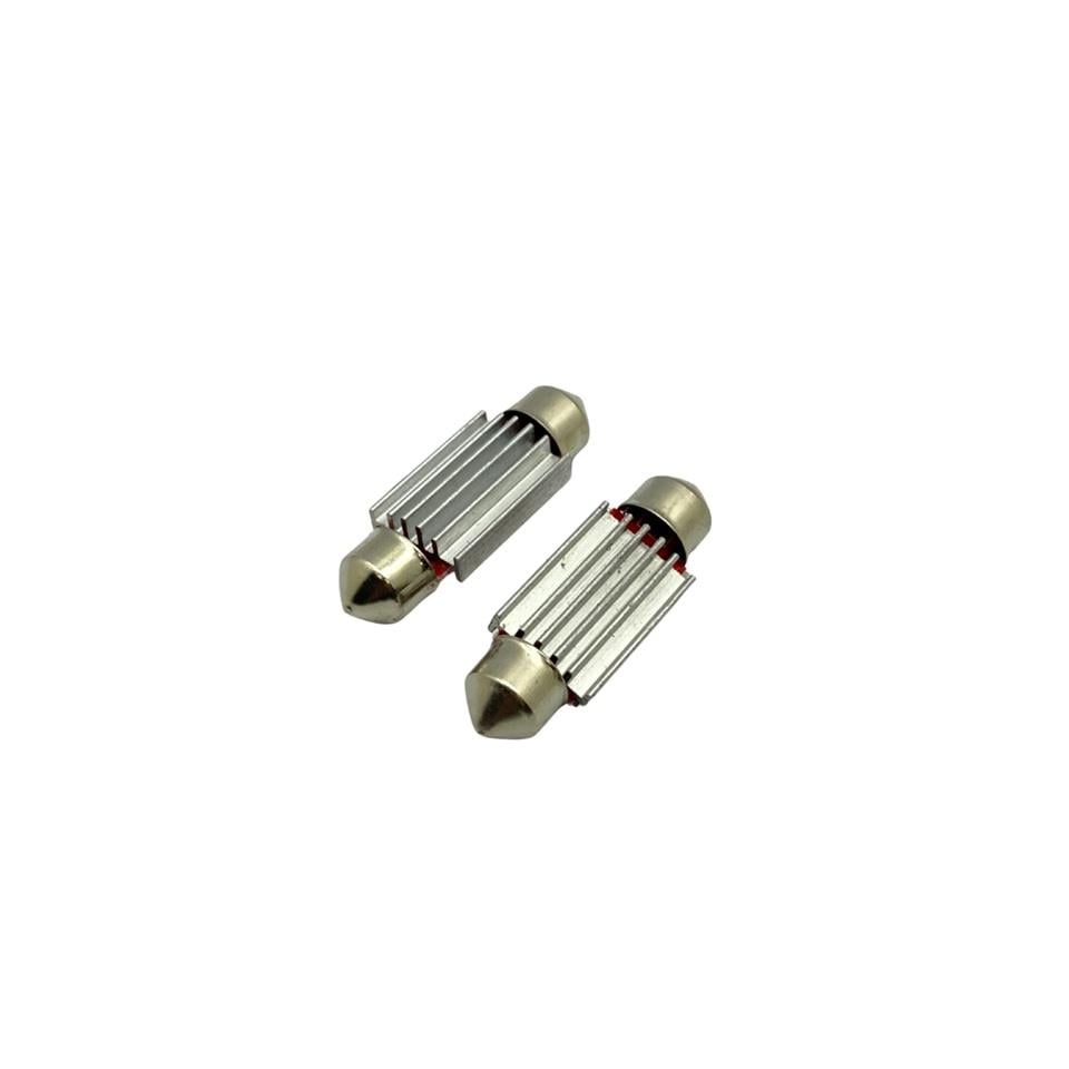 12V-24V SOFİT AMPUL 12 LEDLİ SARI (36 MM) (2 AD)