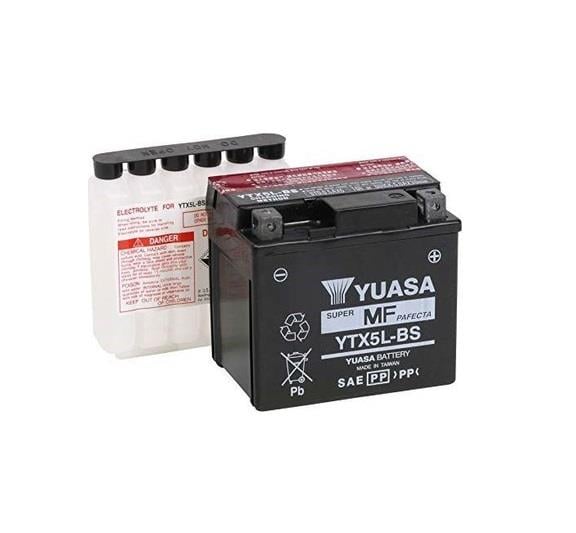 YUASA 12V 4 AH MOTOSİKLET AKÜSÜ 70 A (EN) (113*70*105) (YTX5L-BS)