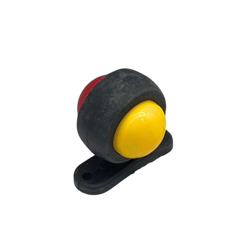 12V-24V TAKOZ LAMBASI MİNİ SARI-KIRMIZI (NEON LEDLİ) (56*50 MM)