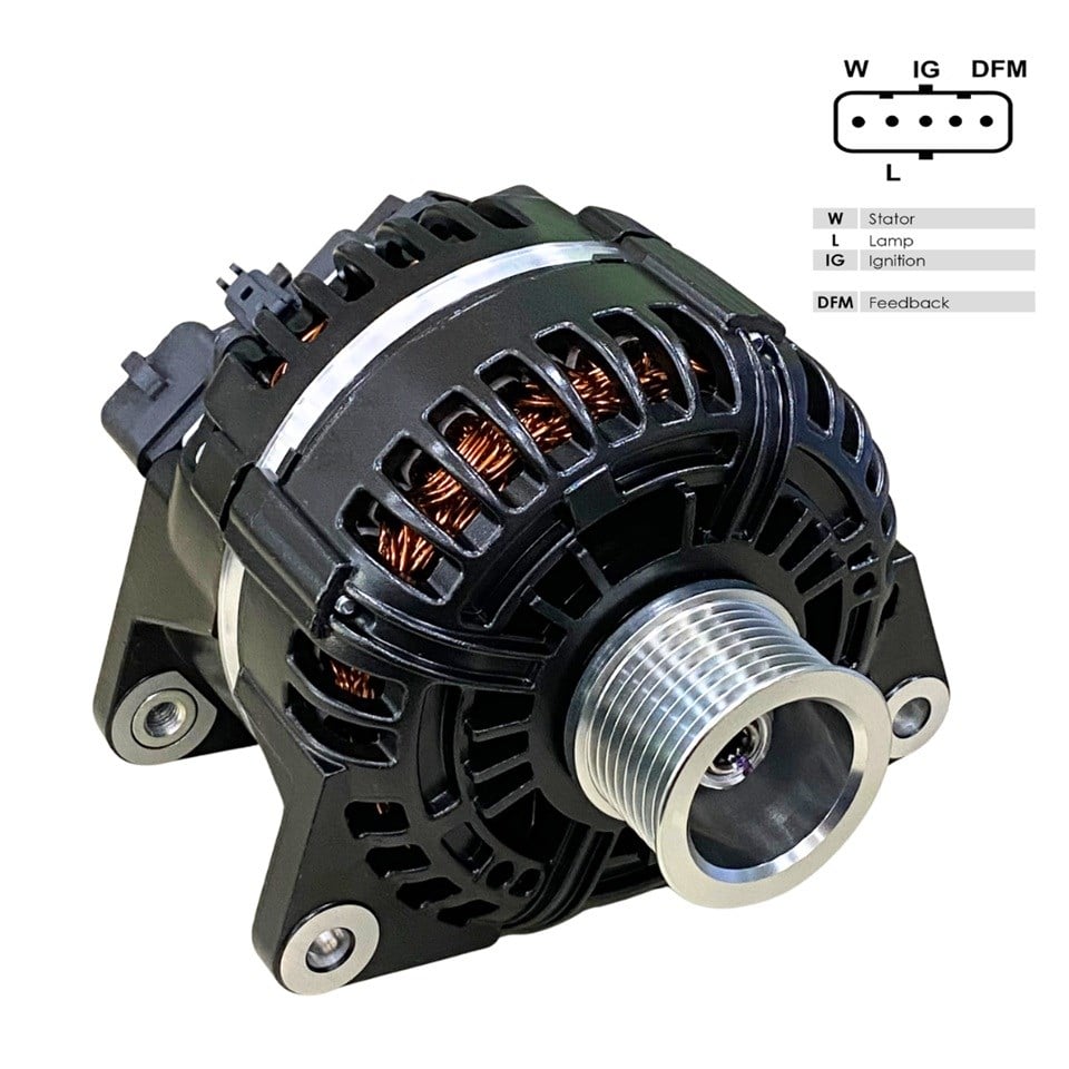 PRESTOLITE 24V ALTERNATÖR DİNAMO 120 A (SOKETLİ 5 FİŞ) (W-L-IG-DFM)