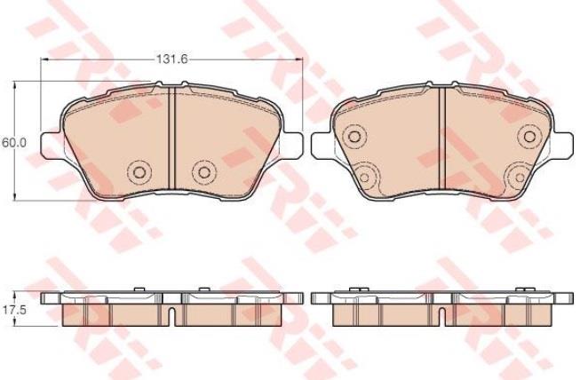 TRW ÖN FREN BALATASI FORD B.MAX/TOURNEO/COURIER