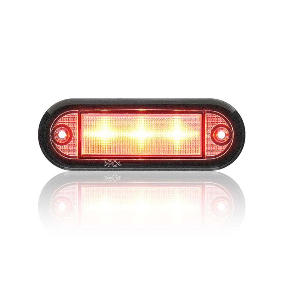 SANEL 12V BASAMAK AYDINLATMA LAMBASI KIRMIZI (6 LEDLİ) (85*30 MM)