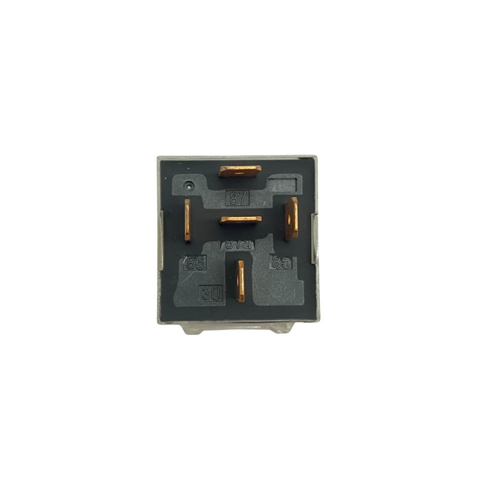 12V RÖLE 5 UÇLU 50/60 A IŞIKLI (ŞEFFAF) (ÇİFT PLATİN) (30-85-86-87-87a)