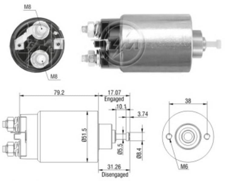 ZM 12V MARŞ OTOMATİĞİ MOTORCRAFT TİPİ (FİŞLİ SOL) FORD ESCORT/FOCUS/MONDEO