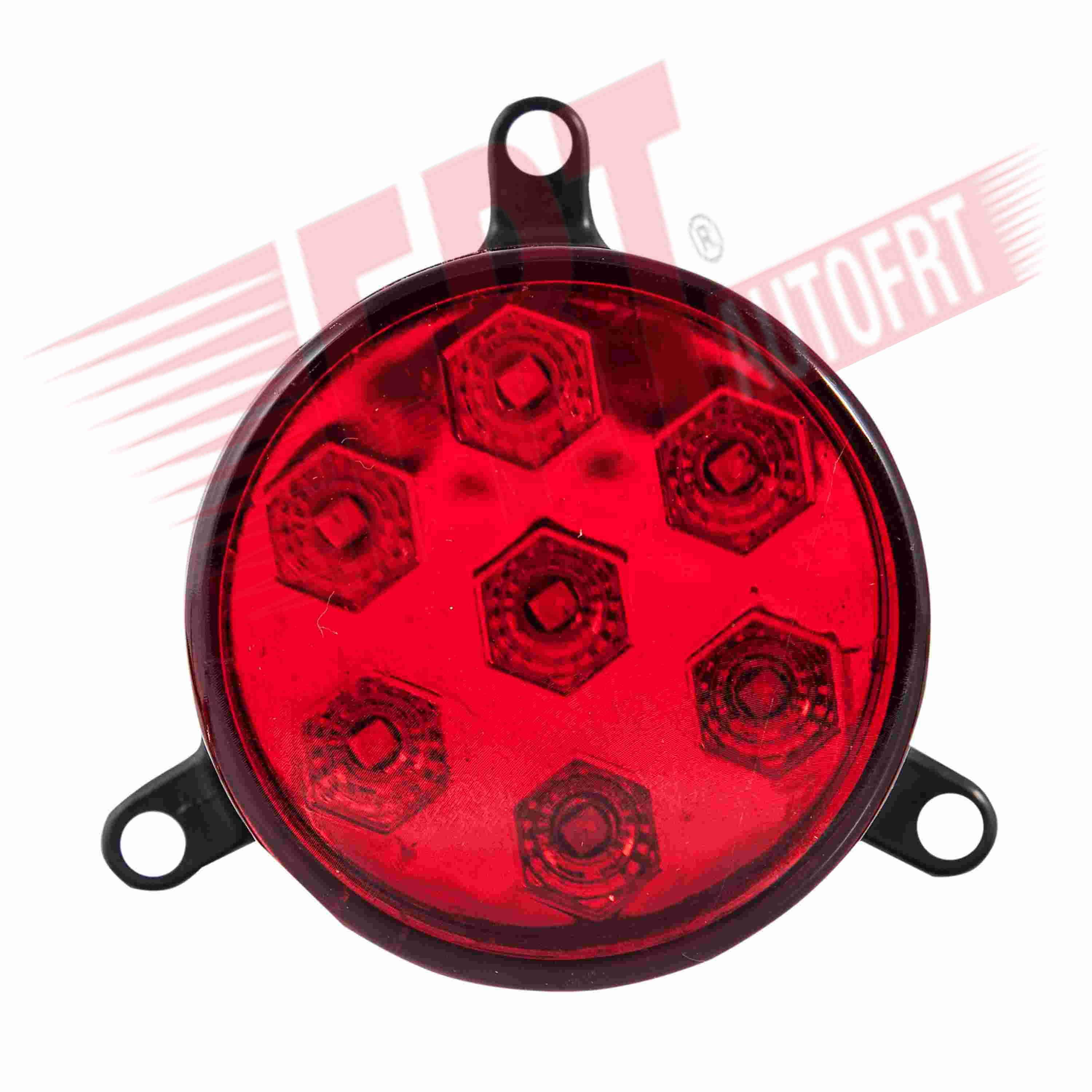 24V STOP LAMBASI YUVARLAK KIRMIZI (İÇ) (7 LEDLİ) (52.5 MM) ISUZU TURKUAZ/NEOPLAN OTOBÜS