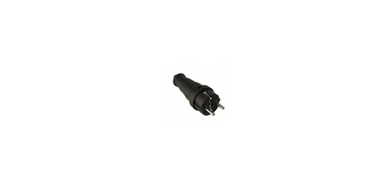 220V-240V ERKEK FİŞ (PRİZ) (1X16) (KAUÇUK) (TOPRAKLI)