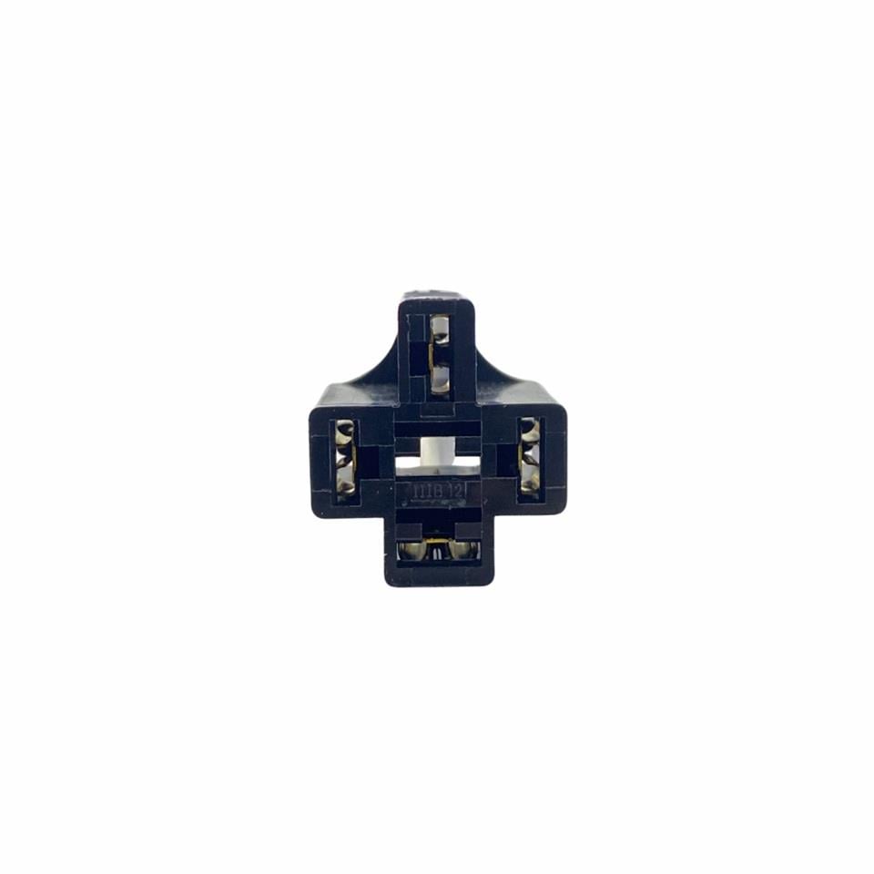 RÖLE SOKETİ (RÖLE YUVASI) 5 UÇLU SİYAH (4 KABLOLU) (2.5 MM KABLOLU)