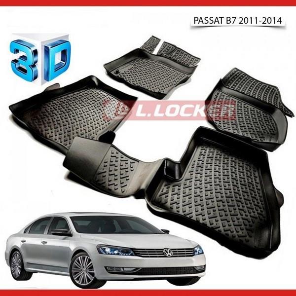 3D ARAÇ PASPASI (SİYAH) (4 PARÇA) VW PASSAT () 2011-2014