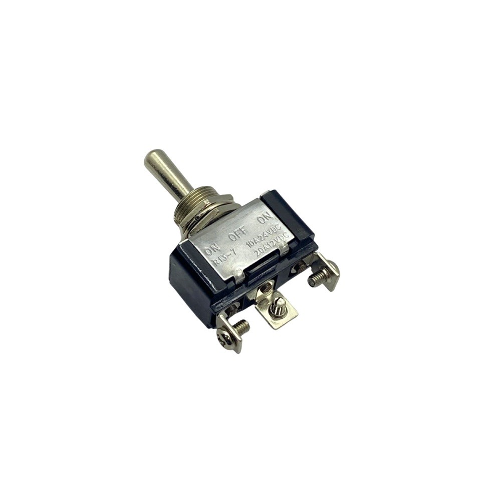 SAĞ-SOL ANAHTAR METAL (3 UÇLU) (ON-OFF-ON) (10A 24V / 20A 12V DC)