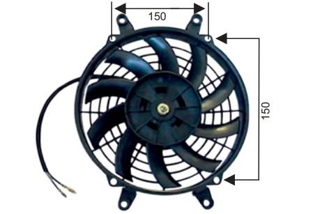 12V FAN MOTORU EMİCİ AKSİYEL 9 