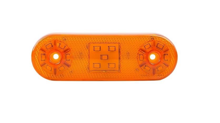 12V-24V YAN SİNYAL LAMBASI DORSE SİDE MARKER SARI (17 LEDLİ)