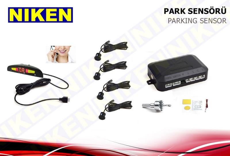 PARK SENSÖRÜ SES İKAZLI+OVAL GÖSTERGELİ (KONUŞAN) (18.5 MM) SİYAH