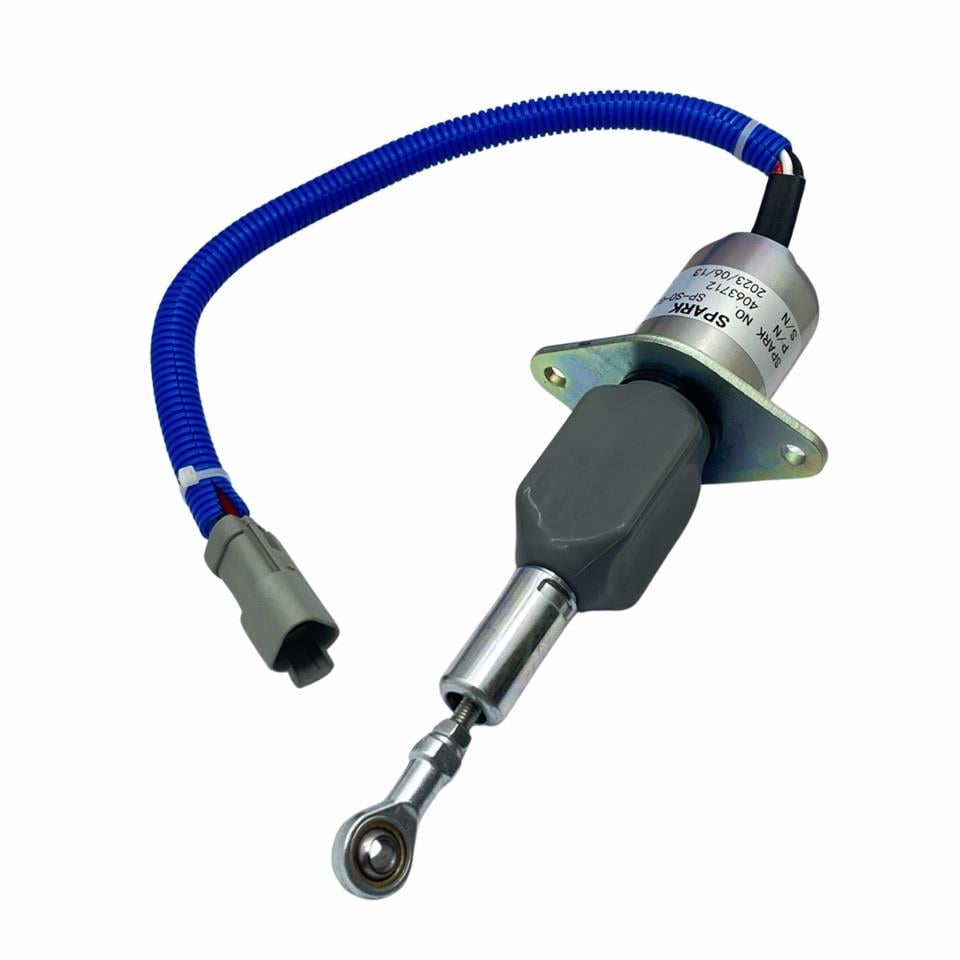 24V STOP SELENOİDİ (KULAKLI) (MAFSALLI-DELİK 6 MM) CUMMINS MOTOR