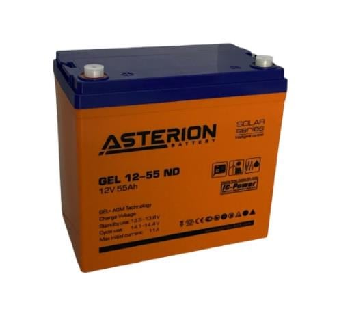 ASTERION 12V 55 AH ENGELLİ ARAÇ AKÜSÜ JEL (228*137*214) (YÜKSEK) (16,7 KG)