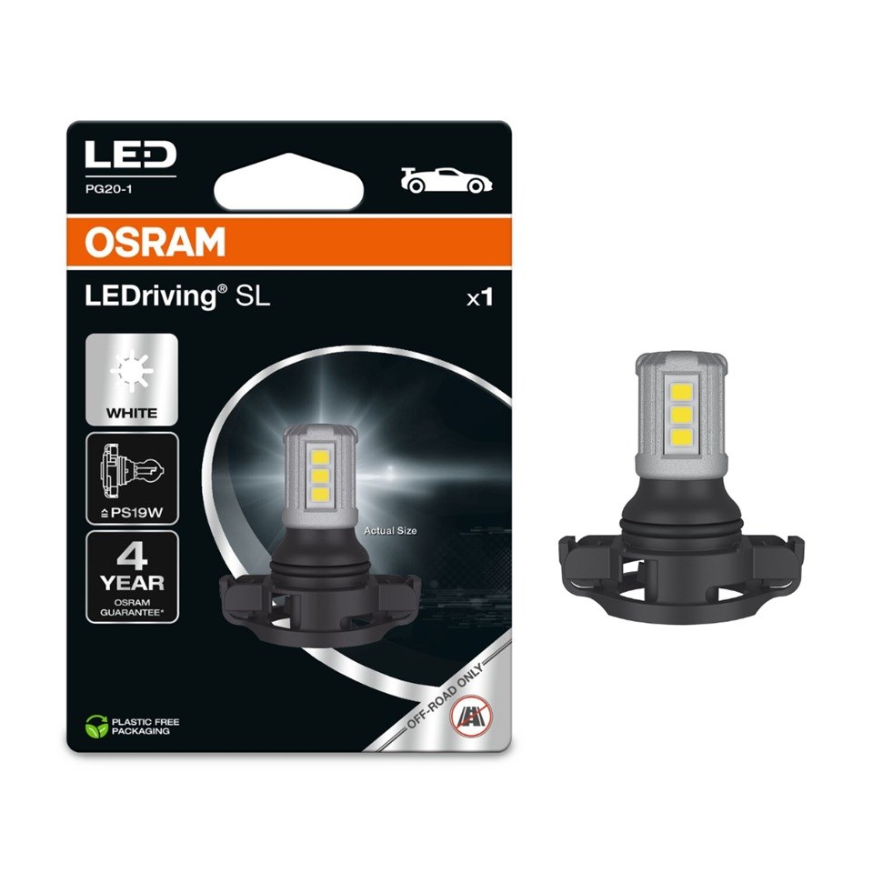 OSRAM 12V GÜNDÜZ SÜRÜŞ AMPULÜ LED PS19W (PG20/1 SOKETLİ ) (2 KAT UZUN ÖMÜRLÜ)  LEDRIVING SL