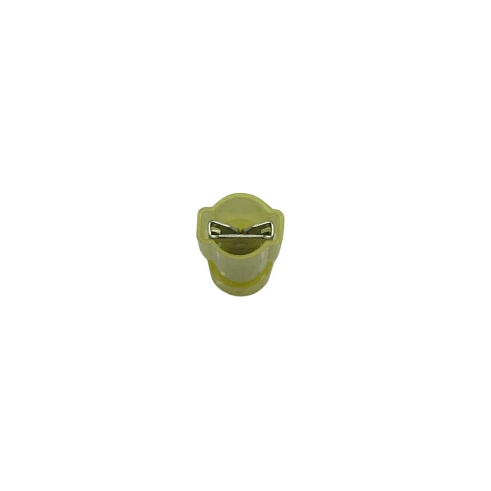 DİŞİ FİŞ STANDART TIRNAKSIZ (TAM İZOLELİ) FASTON TİP (6.3 MM) (4.00-6.00 MM KABLO UYUMLU) SARI