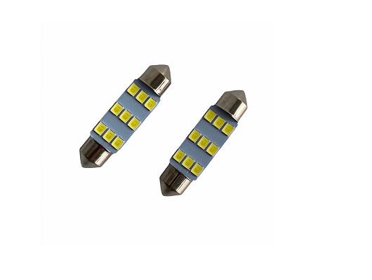 12V SOFİT AMPUL 12 LEDLİ BEYAZ CANBUS (39 MM) (2 AD)