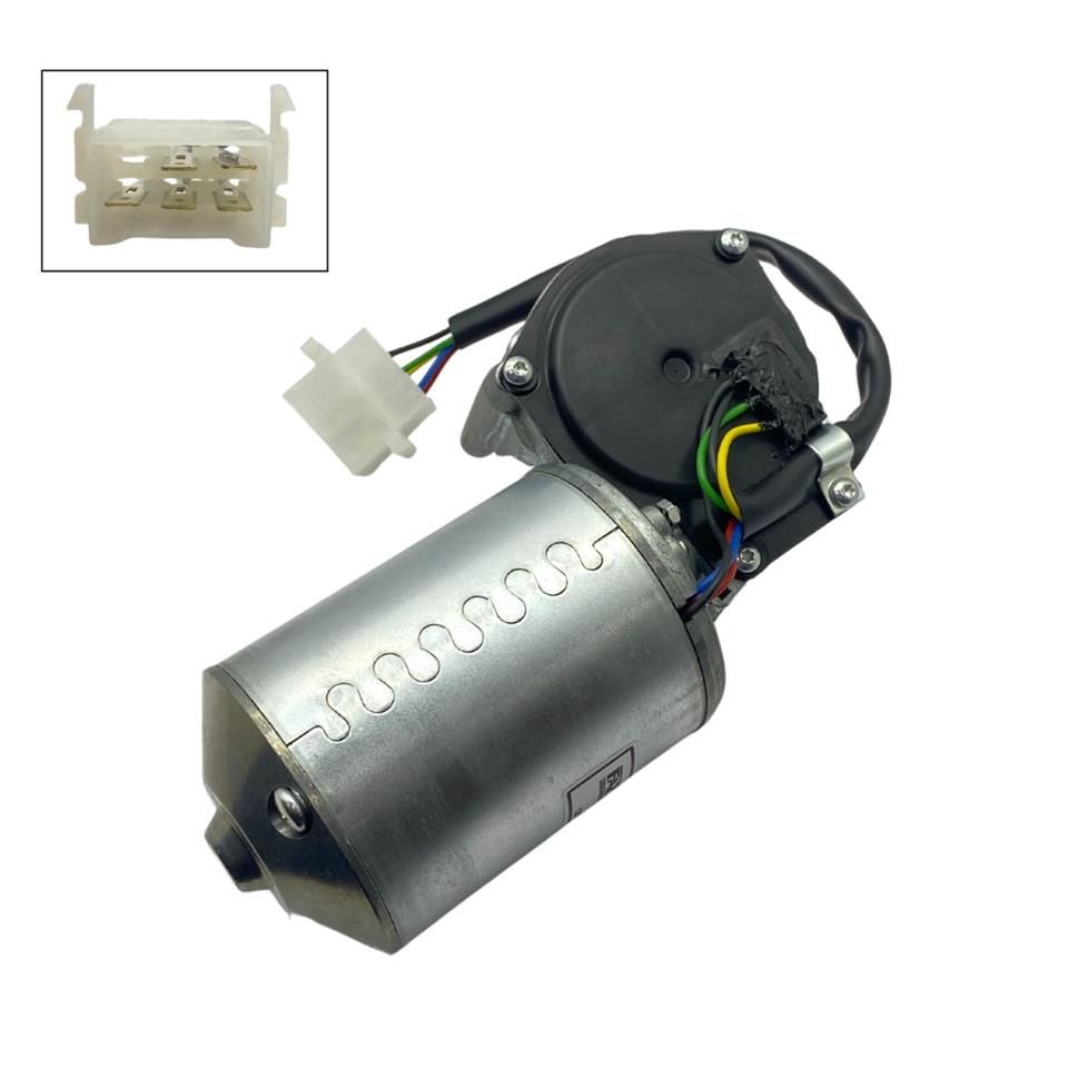 FAZ 24V SİLECEK MOTORU (KABLOLU SOKETLİ 5 FİŞ) 500KP FORD CARGO