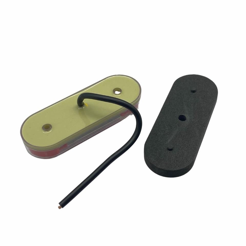 12V-24V İKAZ-POZİSYON LAMBASI (PLAKA LAMBASI) (3 FONKSİYONLU) (KIRMIZI NEON LEDLİ) (120*44 MM)