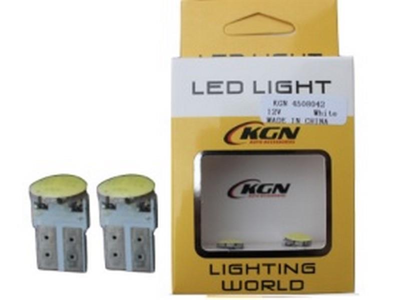 12V DİPSİZ AMPUL COB LED T10 BEYAZ (2 AD)