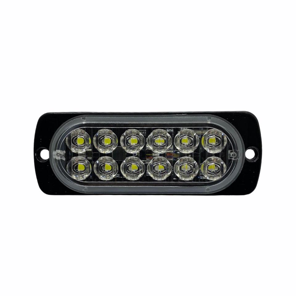 9V-36V 12 LED MİNİ BAR OFF-ROAD FONKSİYONLU ÇAKAR BEYAZ (110*40 MM)