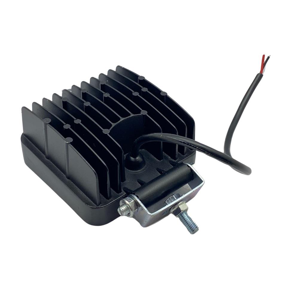 9V-60V ÇALIŞMA LAMBASI KARE (16 LEDLİ) (109*109*59 MM) KALIN TİP