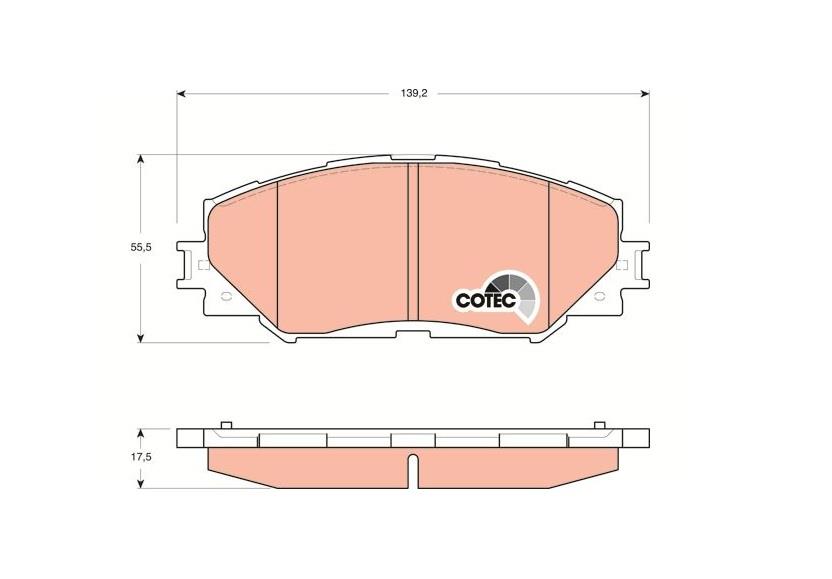 TRW ÖN FREN BALATASI TOYOTA AURIS/COROLLA/RAV4/VERSO/YARIS