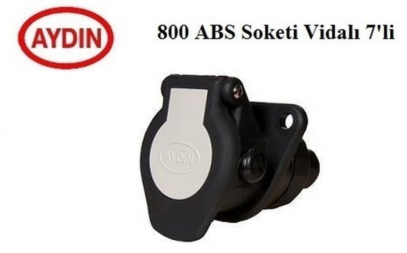 AYDIN TIR ABS-EBS SOKETİ (RÖMORK FİŞİ) (7'Lİ DİŞİ) (BEYAZ KAPAKLI)