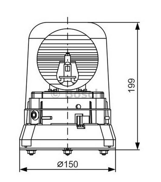 BOSCH 12V DÖNER LAMBA RKLE 200 B1 (H1) SARI