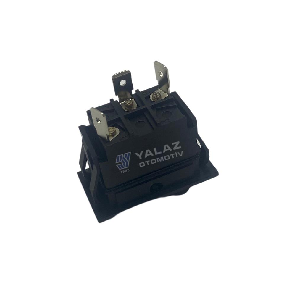 12V TUŞLU ANAHTAR IŞIKLI KIRMIZI 3 FİŞLİ (ON-OFF)