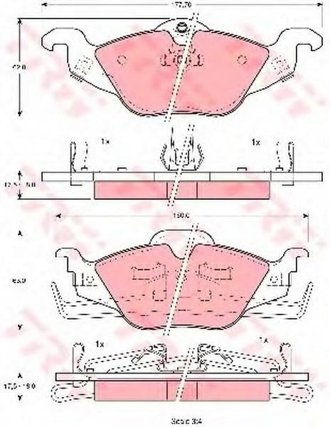 TRW ÖN FREN BALATASI OPEL ASTRA G / OPEL ZAFIRA (1998-2010)