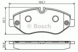 BOSCH ÖN FREN BALATASI MERCEDES SPRINTER/VW CRAFTER 2006 >