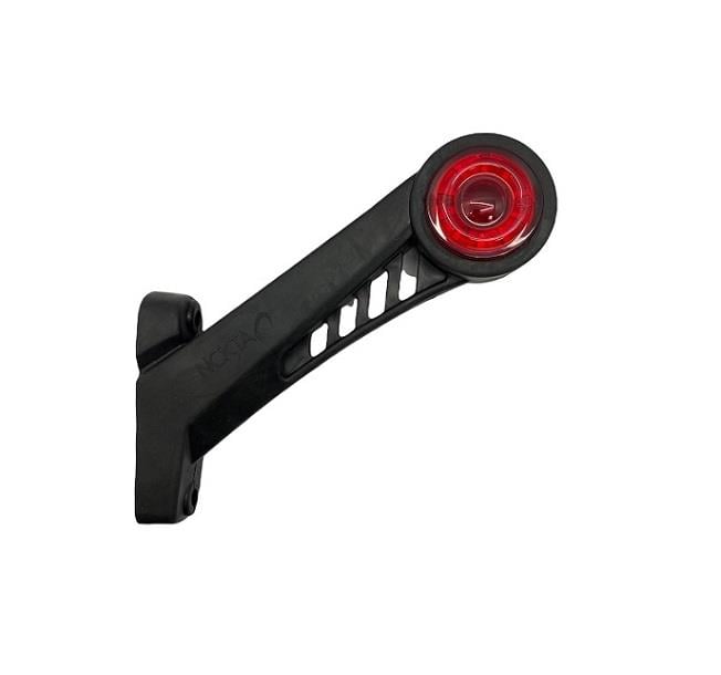 12V-24V DORSE DIŞ İŞARET BOYNUZ TAKOZ LAMBASI UZUN (LEDLİ) (2 FONKSİYONLU-DÖNERLİ) KIRMIZI-BEYAZ