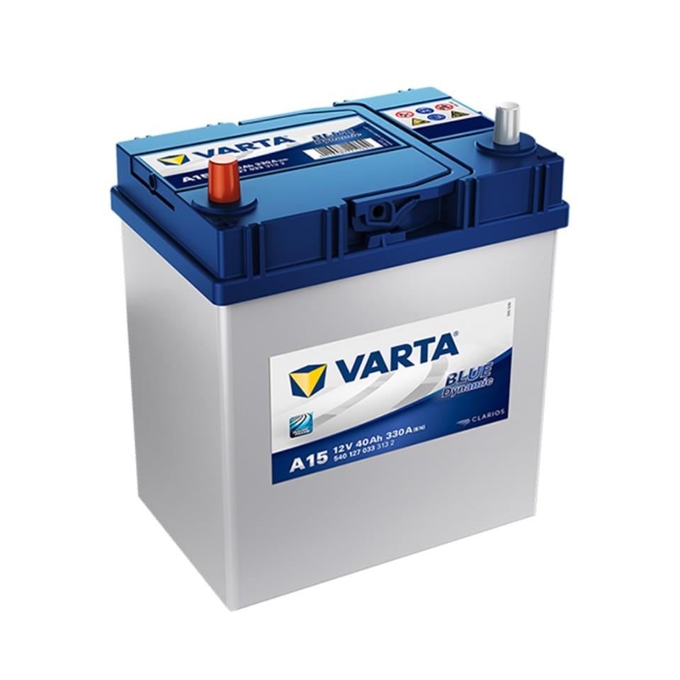 VARTA 12V 40 AH AKÜ BLUE DYNAMIC CCA 330 A (EN) (187*127*227) (DAR İNCE KUTUP TERS)