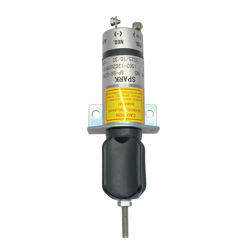 12V STOP SELENOİDİ (GÖVDE ÇAPI:38 MM) (PLATİNLİ)