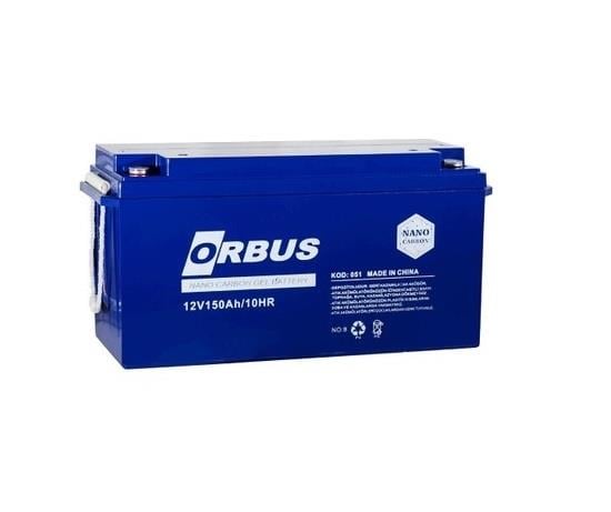 ORBUS 12V 150 AH JEL AKÜ (483 X 170 X 240) (42 KG) (NANO CARBON)