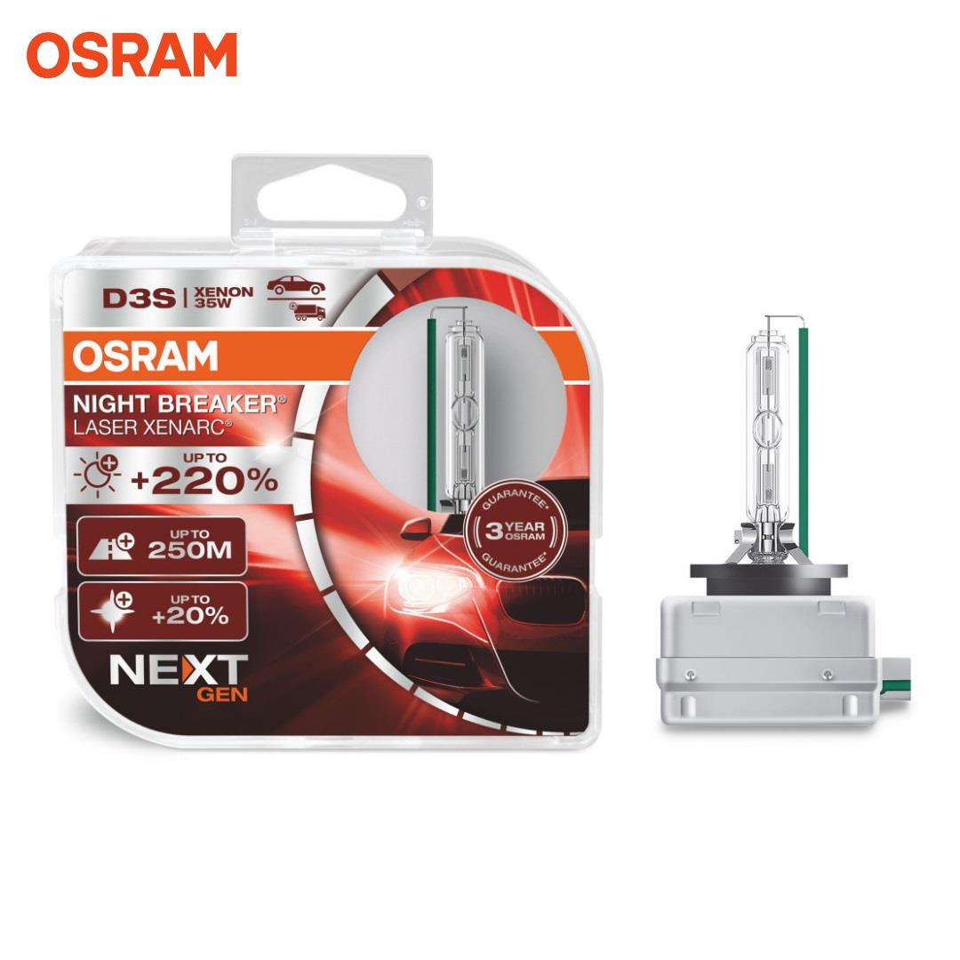 OSRAM XENON AMPUL D3S 35W +%250 FAZLA IŞIK +%20 BEYAZ IŞIK 4400K (2 AD)