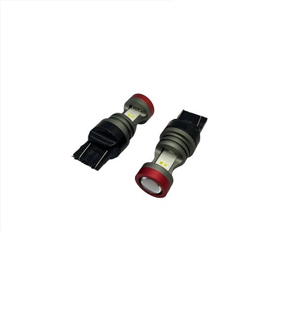 12V 1016 DİPSİZ AMPUL T20 2+1 LEDLİ MERCEKLİ BEYAZ CB (2 AD)
