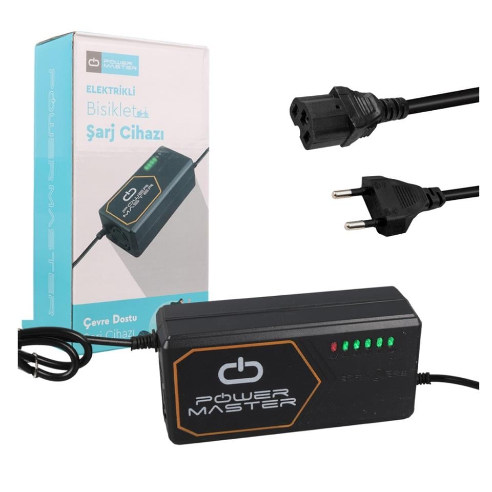 48V ELEKTRİKLİ BİSİKLET ŞARJ REDRESÖRÜ (AKÜ ŞARJ CİHAZI) OTOMATİK 2 A