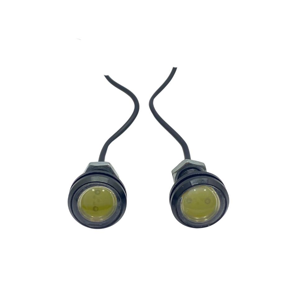 12V GÜNDÜZ SÜRÜŞ-AYNA ALTI LED BEYAZ (MERCEKLİ) (9/22 MM) (2 AD)