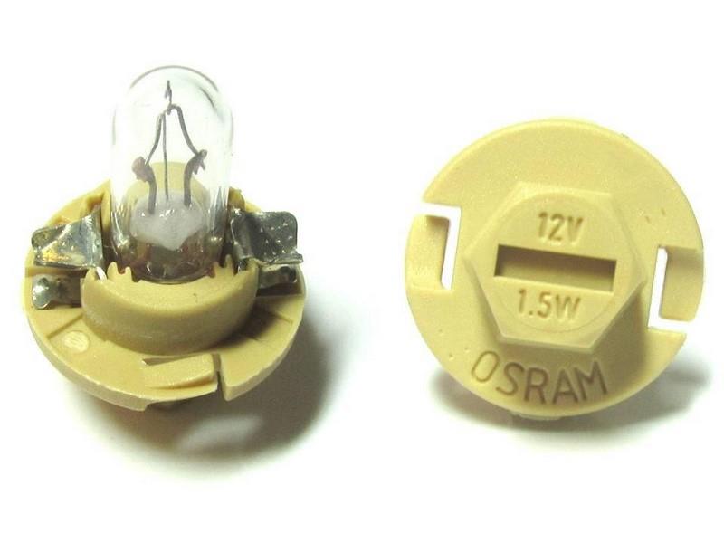 OSRAM 12V DUYLU GÖSTERGE AMPULÜ DİPSİZ 1.5W (AÇIK KAHVE) (8 MM)