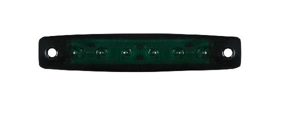 24V PARMAK LAMBA 6-LEDLİ YEŞİL (96*20 MM)
