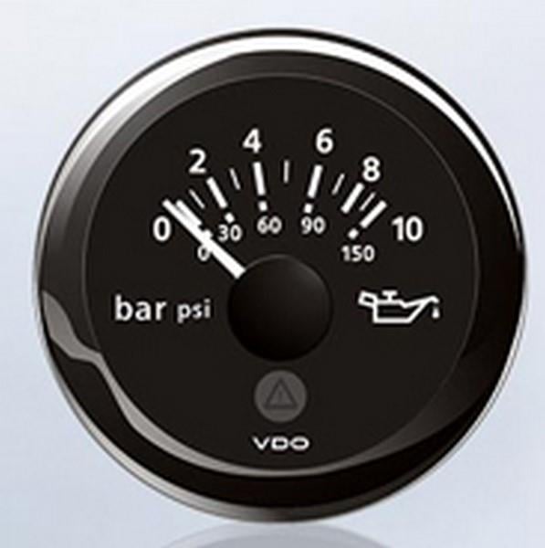 VDO 12V-24V YAĞ SAATİ 10 BAR 150 PSI (8 UÇLU SOKETLİ KABLOLU)