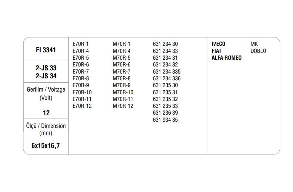 MARŞ KÖMÜRÜ MARELLI DİZEL (4 AD)