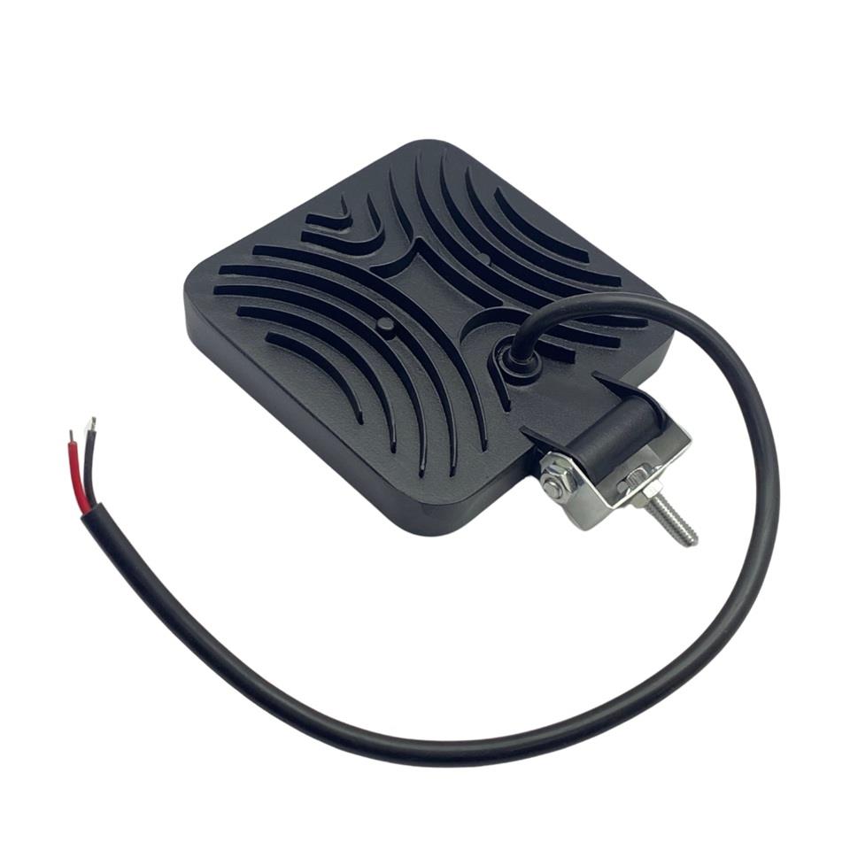 9V-30V ÇALIŞMA LAMBASI KARE 27W (9 LEDLİ) (105*105*18 MM) İNCE TİP